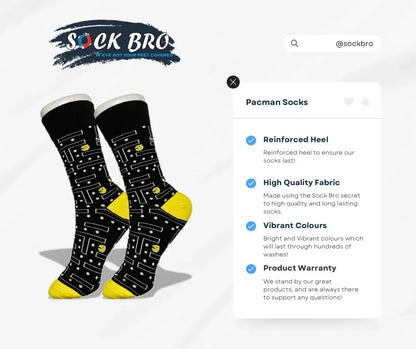 Black Pacman Socks