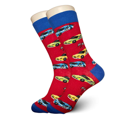Red Racecar Socks - Sock Bro 