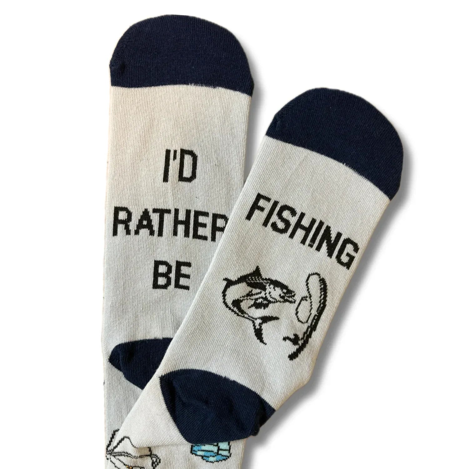 I'd Rather Be Fishing Socks - Sock Bro 