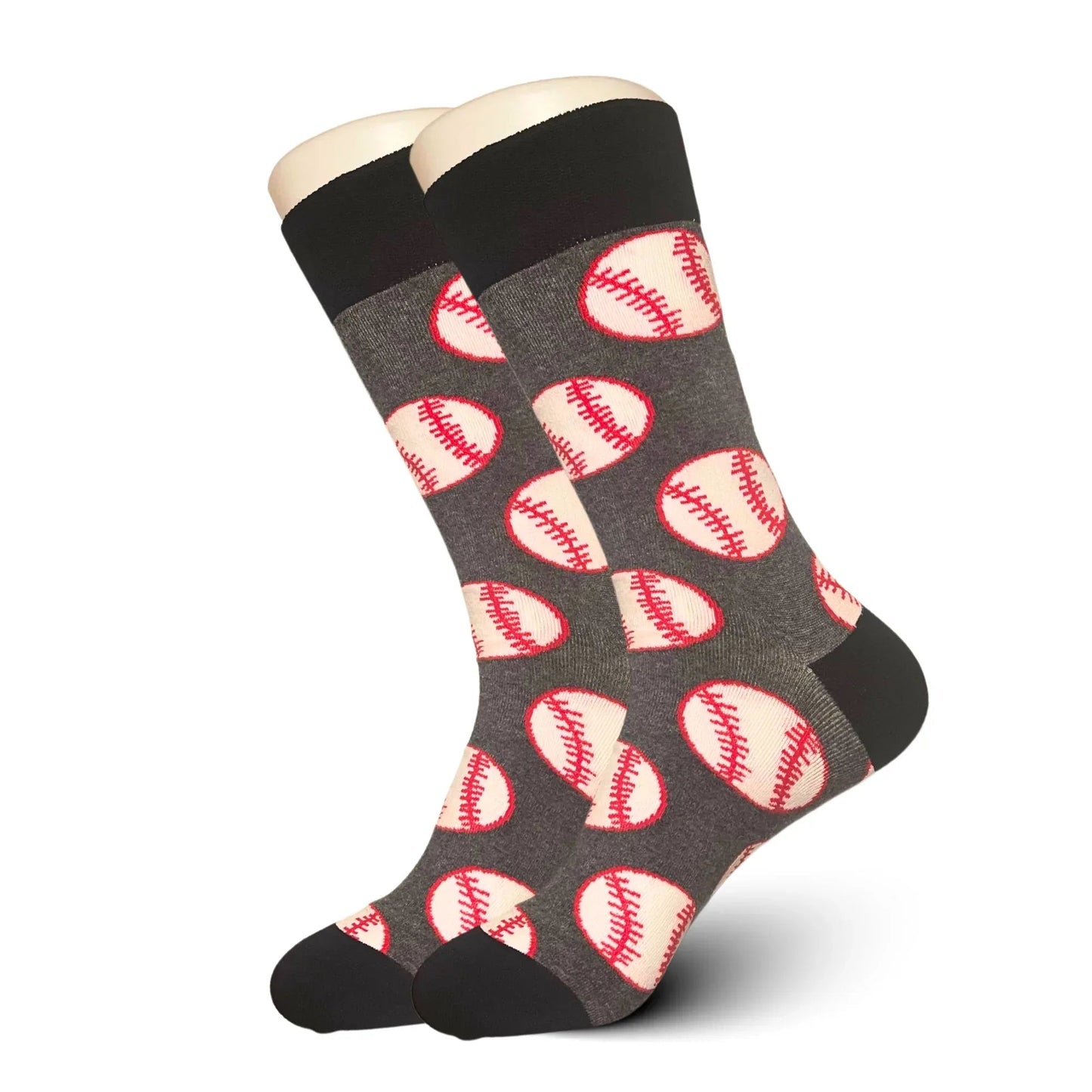 Grey Baseball Socks - Sock Bro 