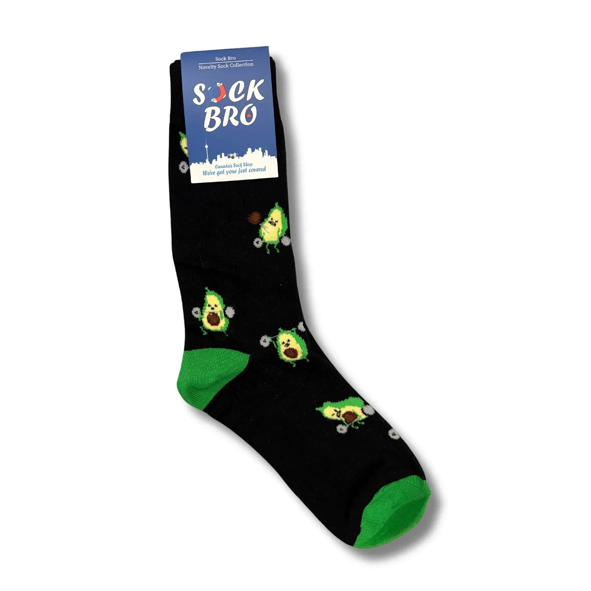 Weightlifting Avocado Socks - Sock Bro 