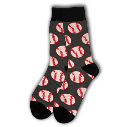 Grey Baseball Socks - Sock Bro 