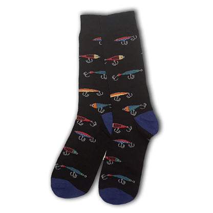 Black Fishing Lure Socks - Sock Bro 