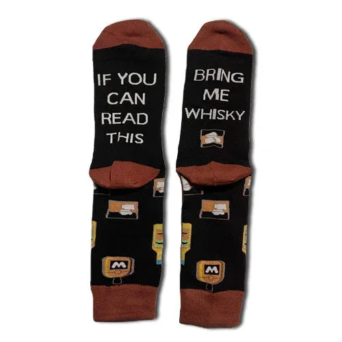 Black Whiskey Socks