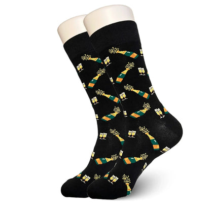 Black Champagne Socks - Sock Bro 