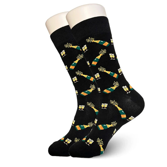Black Champagne Socks - Sock Bro 