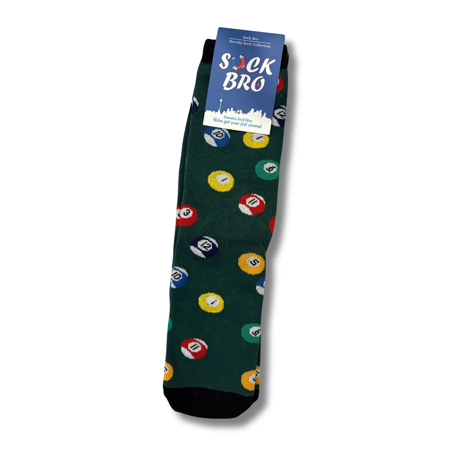 Green Pool Ball Socks - Sock Bro 