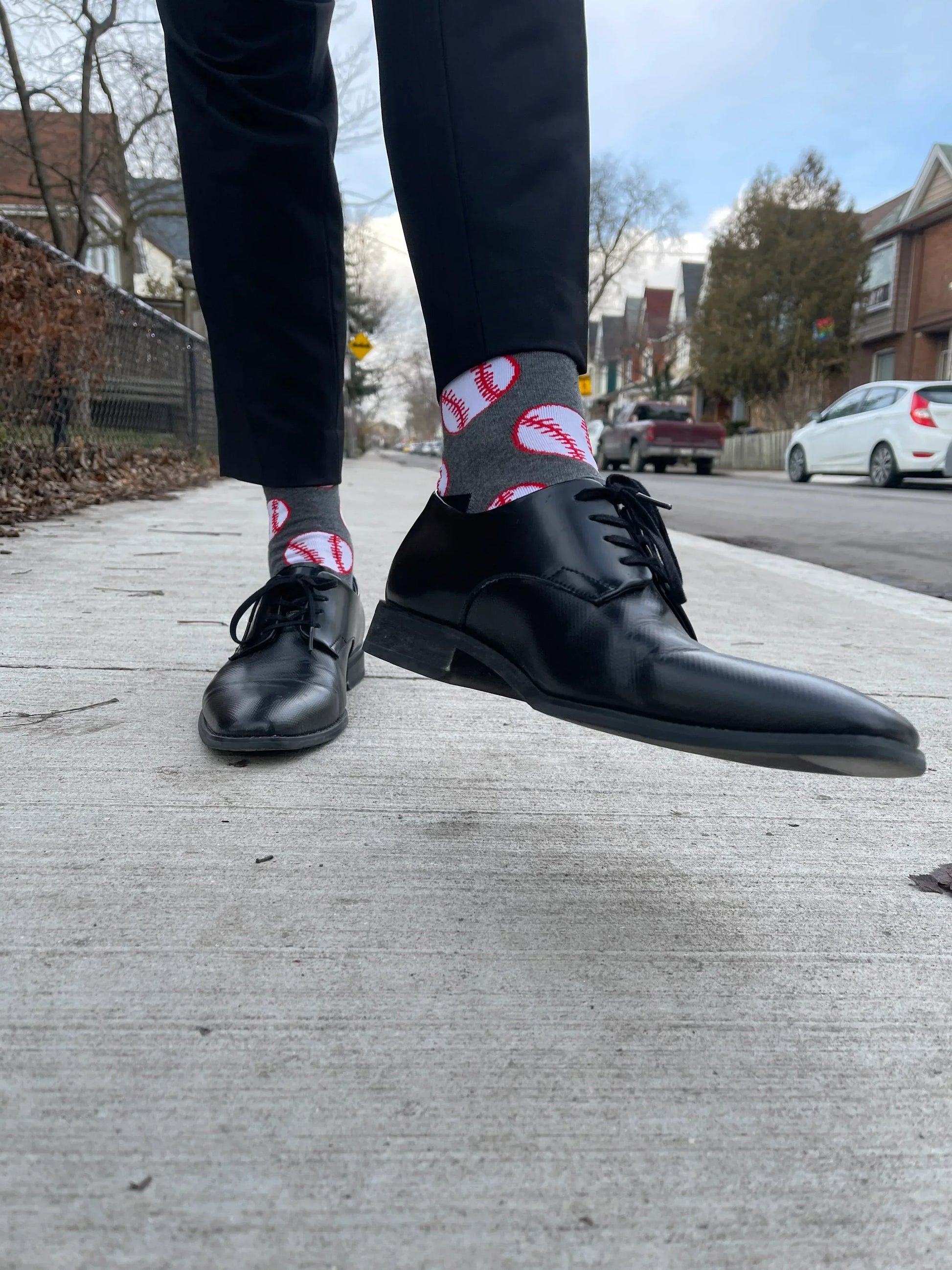 Grey Baseball Socks - Sock Bro 