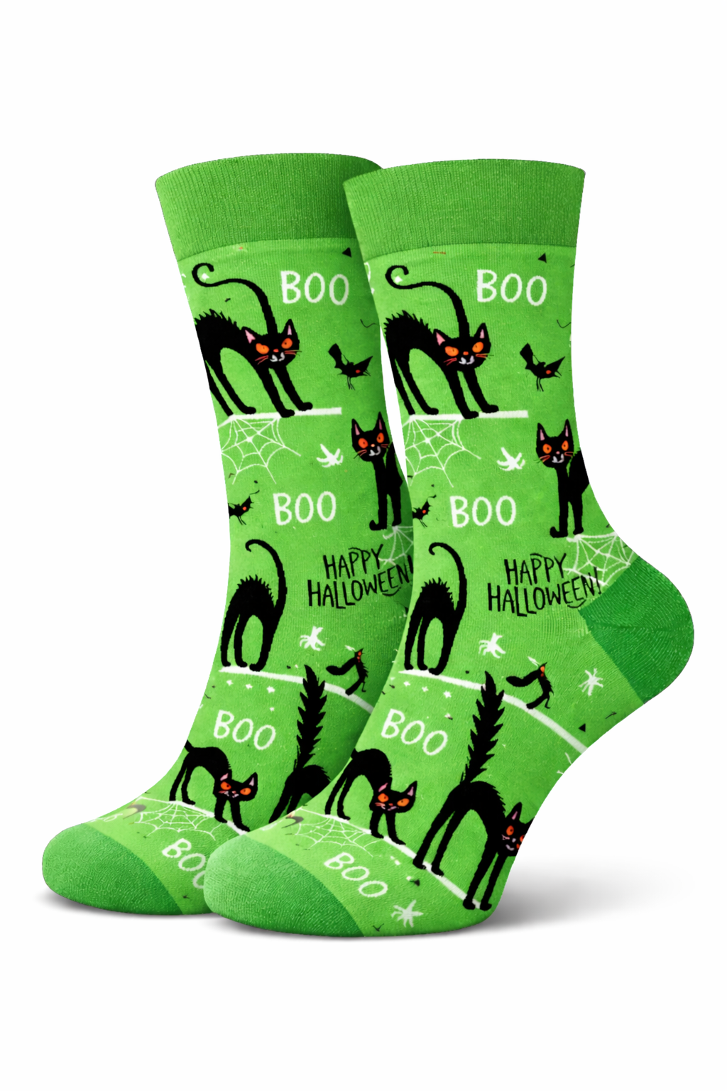 Green Cat Socks