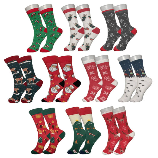 Women's Christmas Sock Bundle - 10 Pack - Sock Bro 