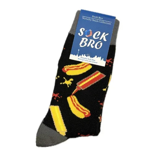 Black Hotdog Socks - Sock Bro 