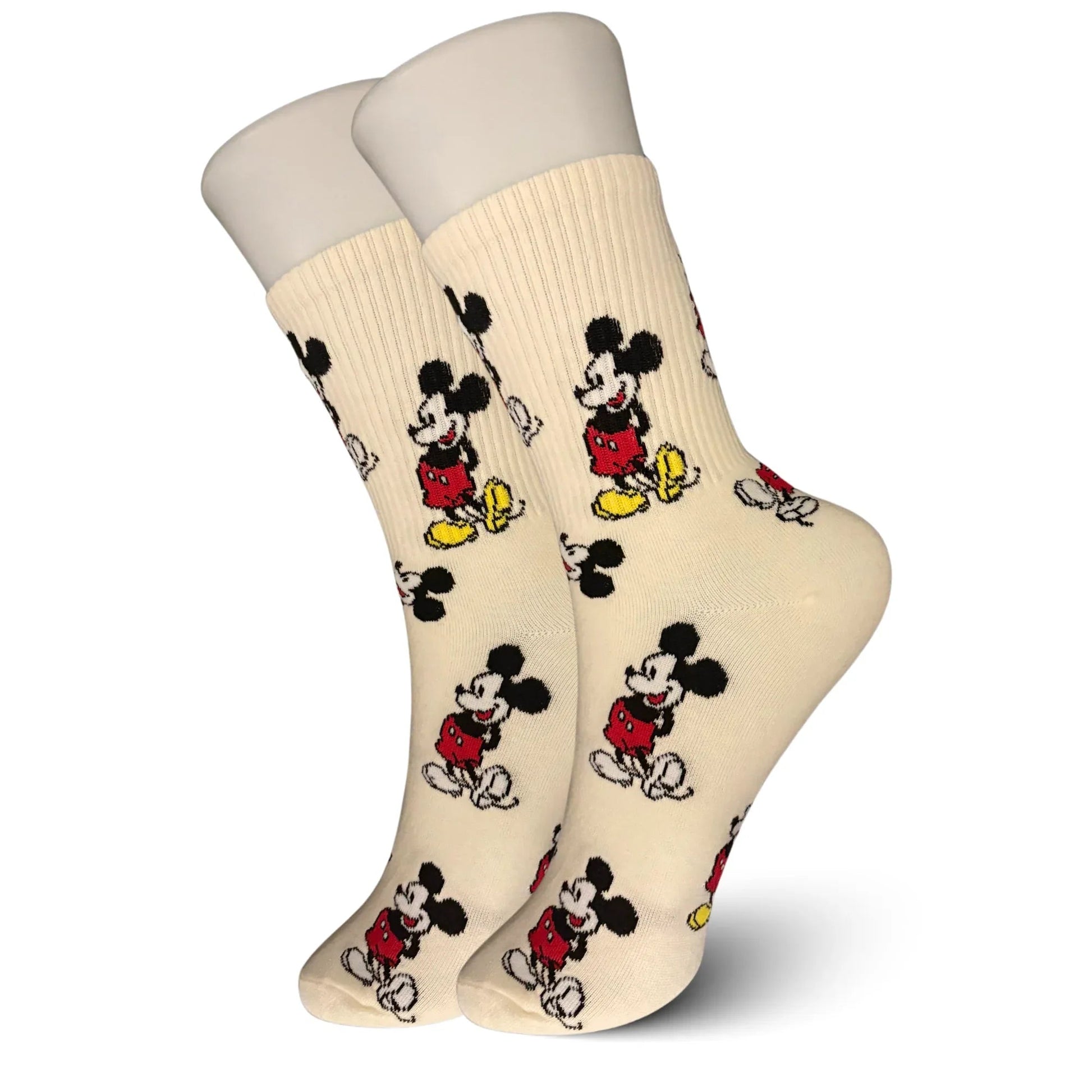 White Mickey Mouse Socks - Sock Bro 