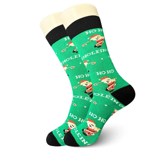 Santa Golfing Socks - Sock Bro 