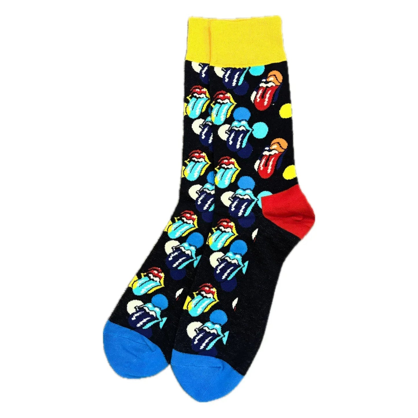 Black Rolling Stones Socks