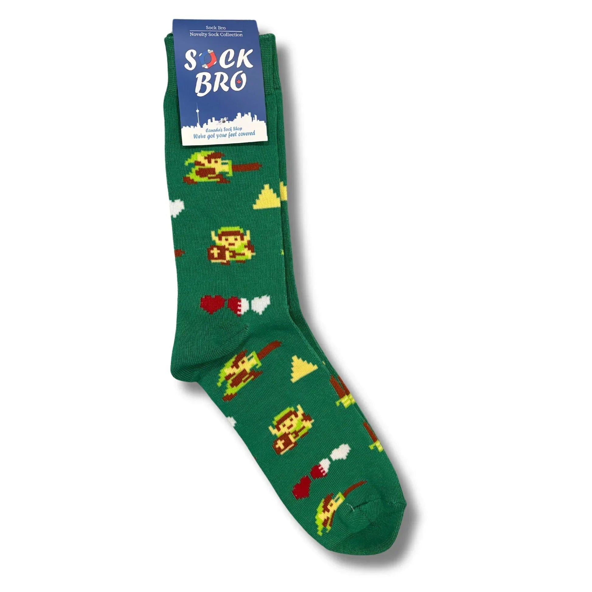 Green Zelda Socks - Sock Bro 