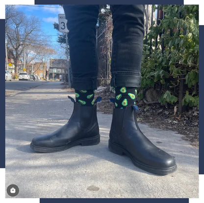Black Avocado Socks - Sock Bro 