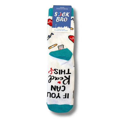 White Nursing Socks - Sock Bro 
