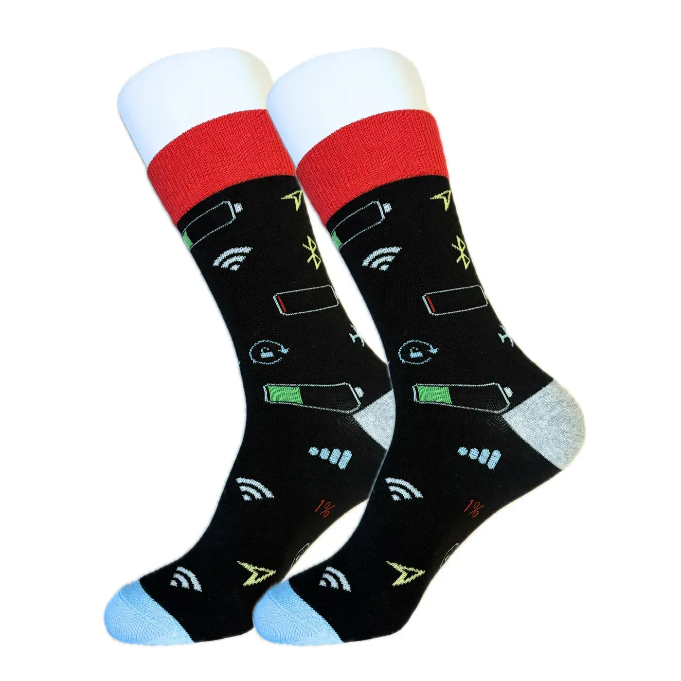 Black Cell Phone Icon Socks - Sock Bro 