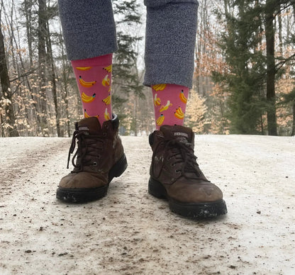 Pink Banana Socks - Sock Bro 