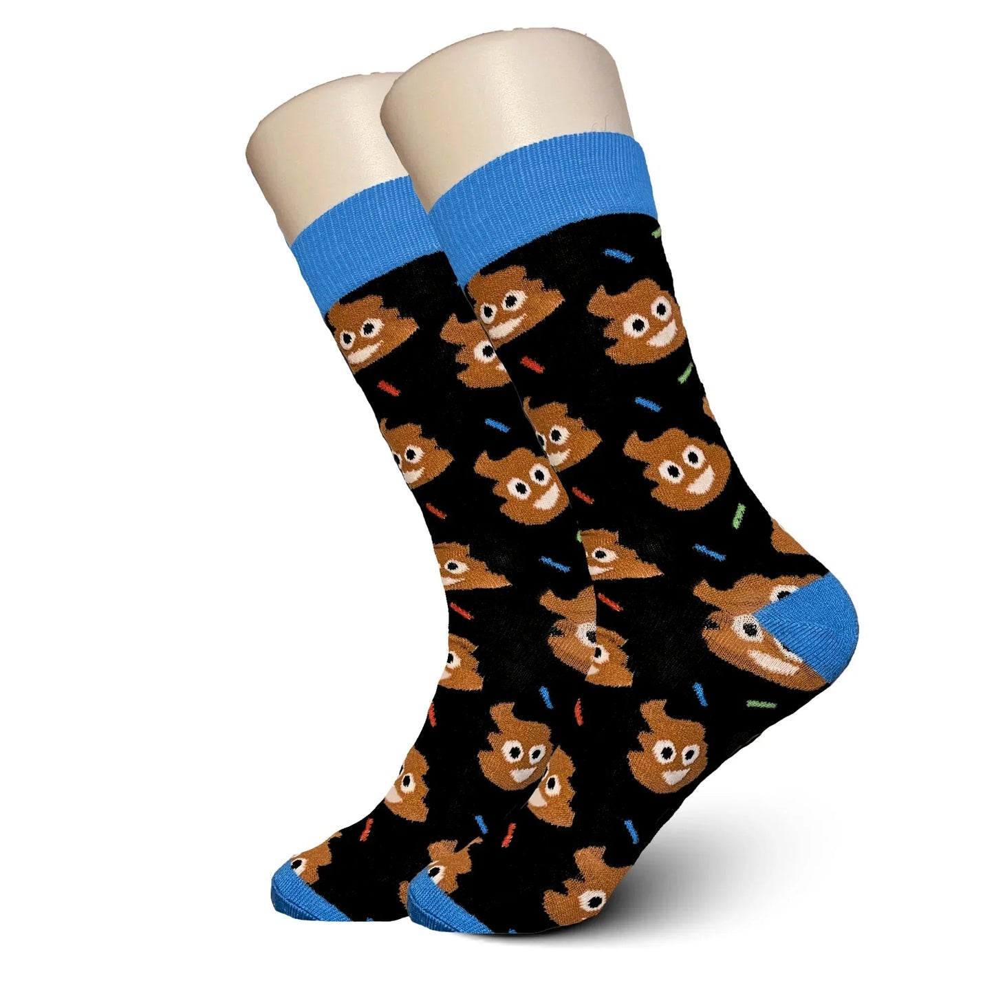 Black Poo Emoji Socks