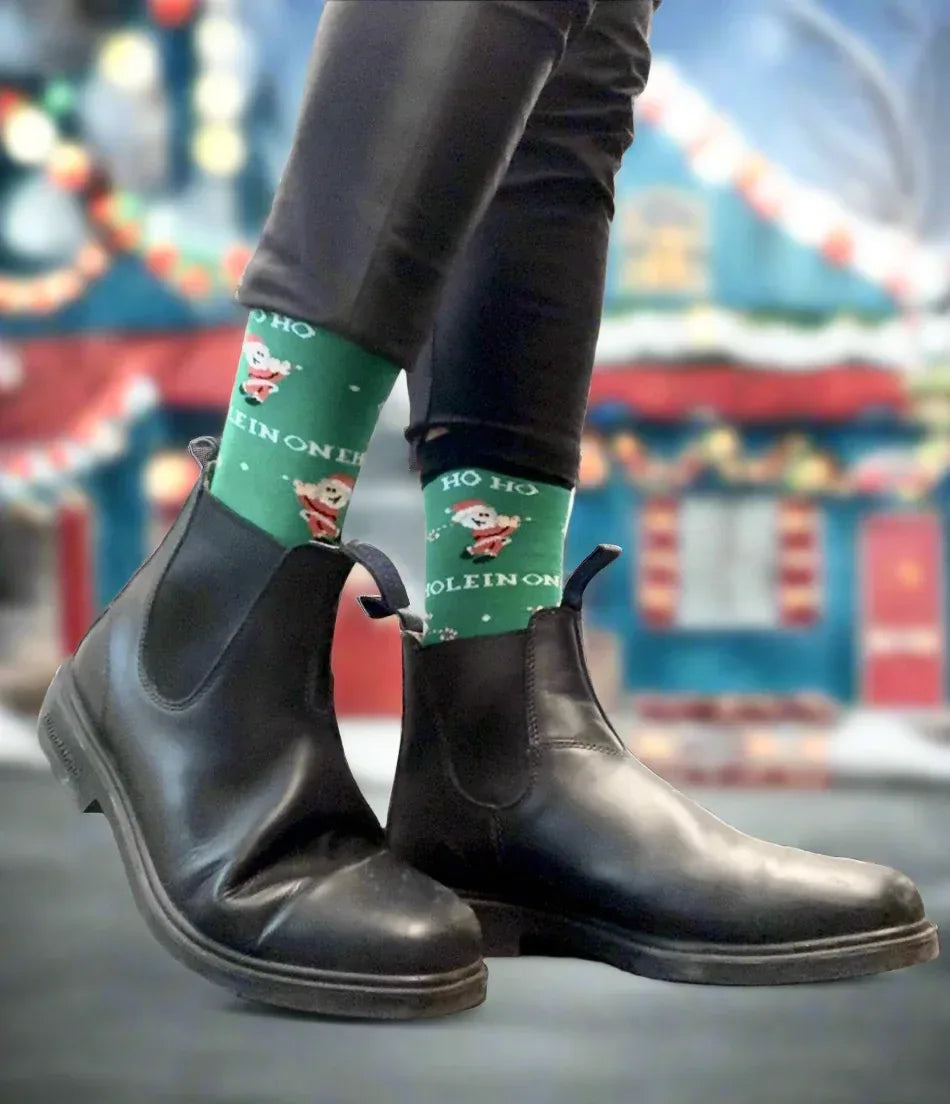 Santa Golfing Socks - Sock Bro 