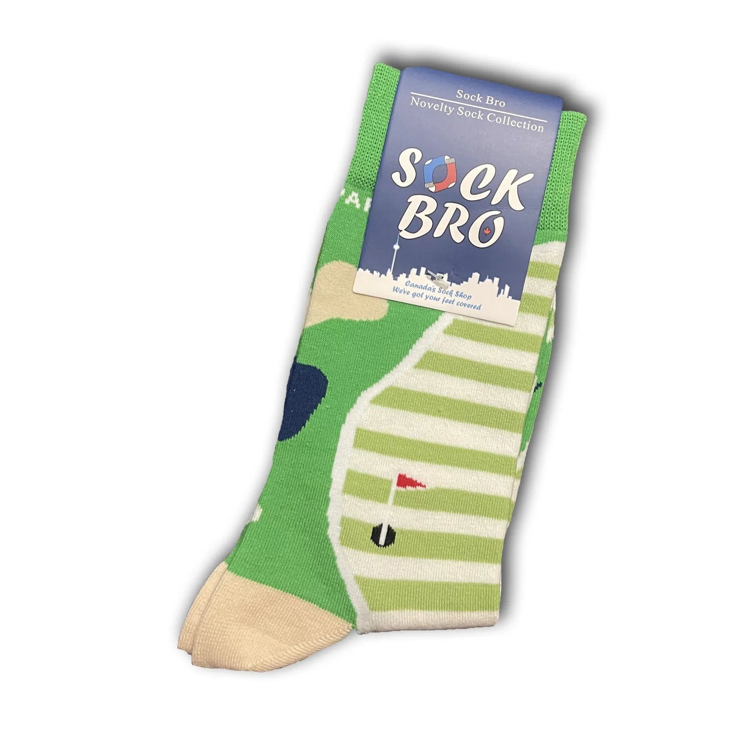 Green Golf Hole Socks