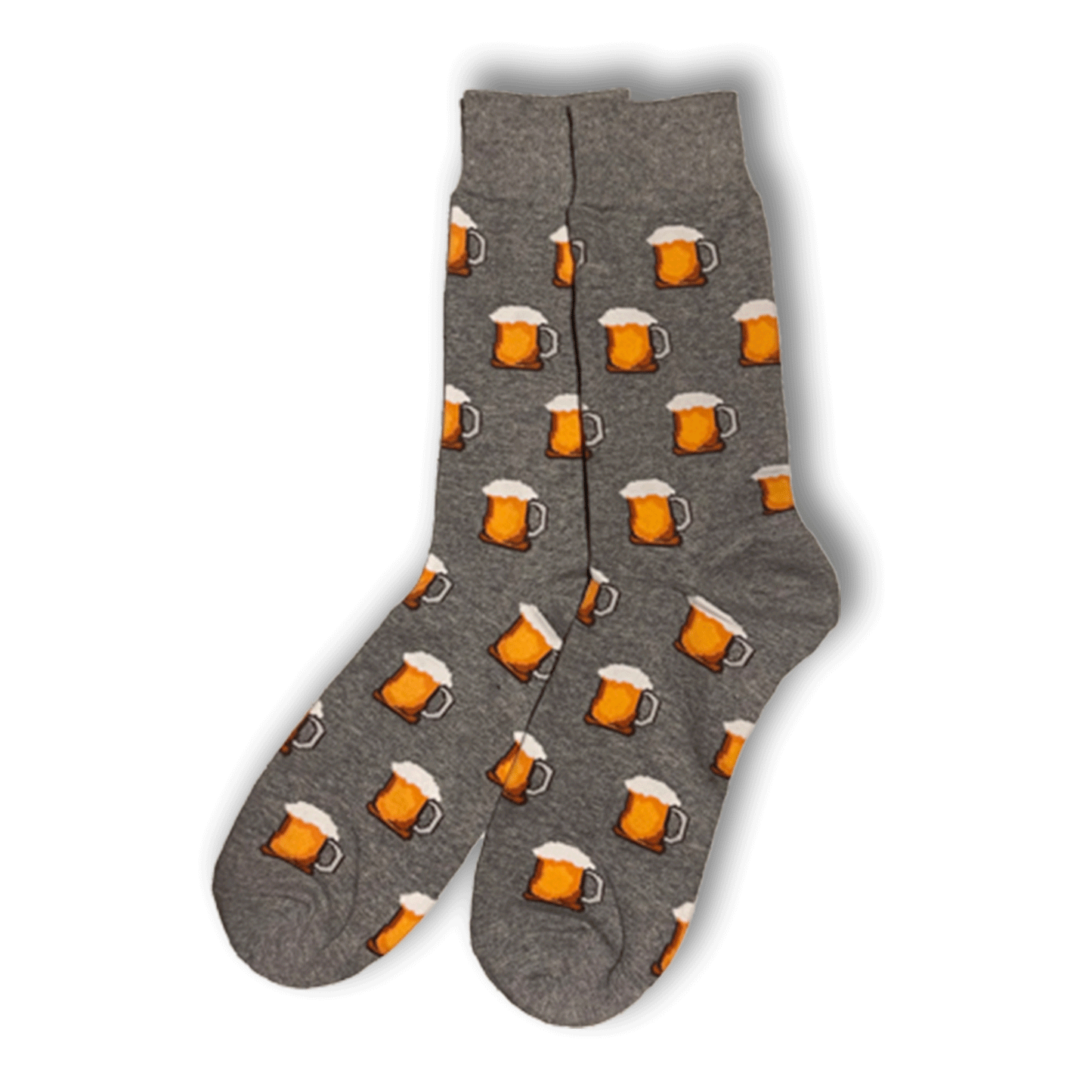 Grey Beer Socks - Sock Bro 