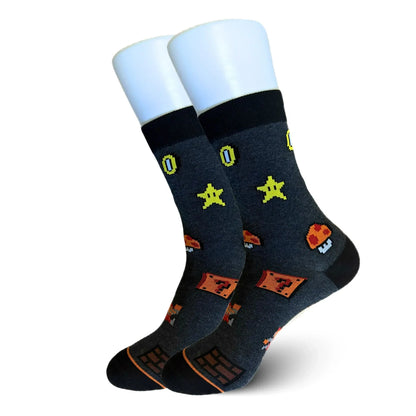 Black Mario 64 Socks - Sock Bro 