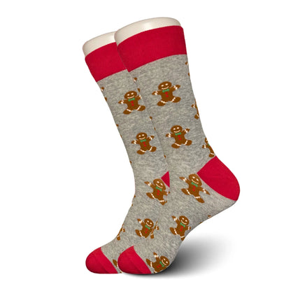 Grey Gingerbread Socks - Sock Bro 