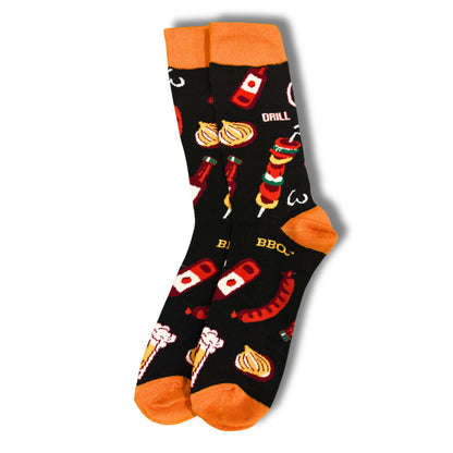 Black Barbeque and Beer Socks - Sock Bro 