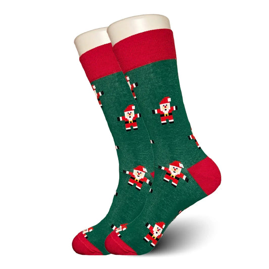 Green Santa Socks - Sock Bro 