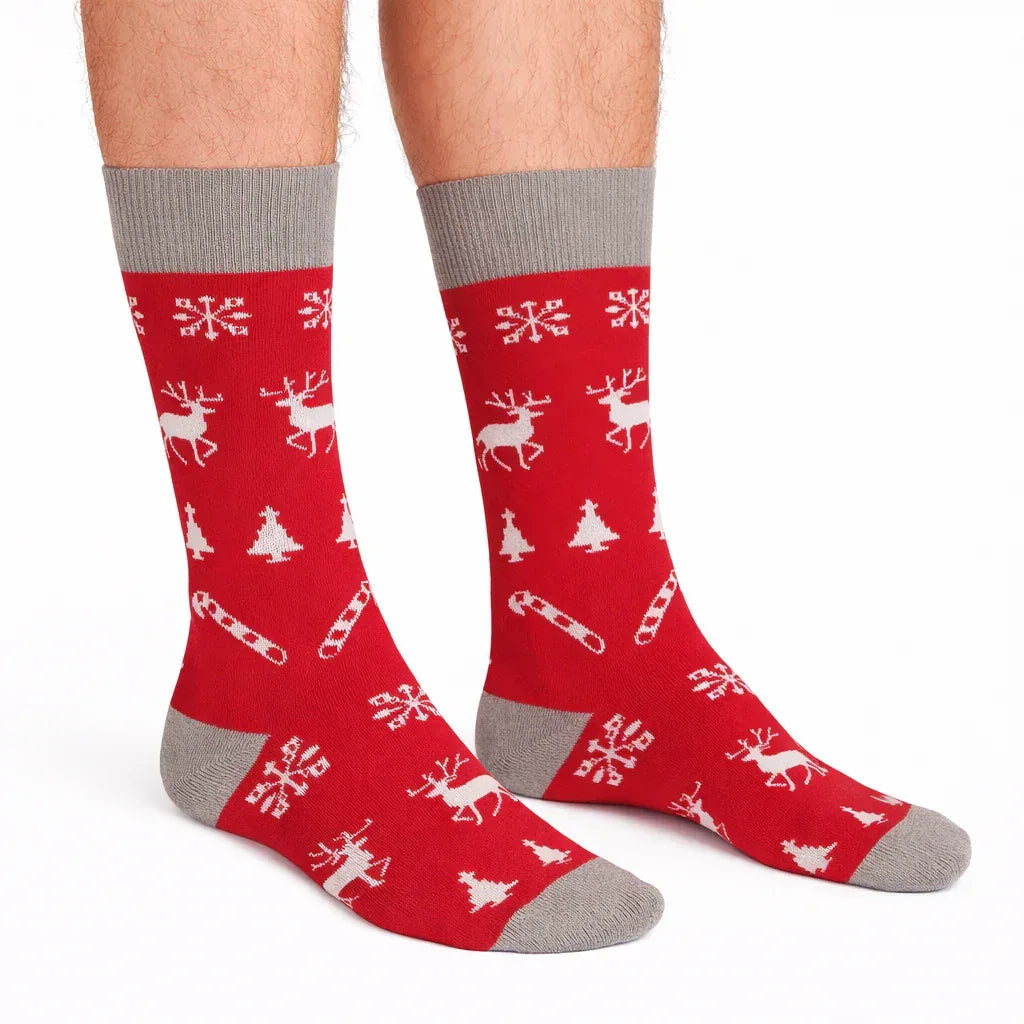 Red Christmas Socks - Sock Bro 