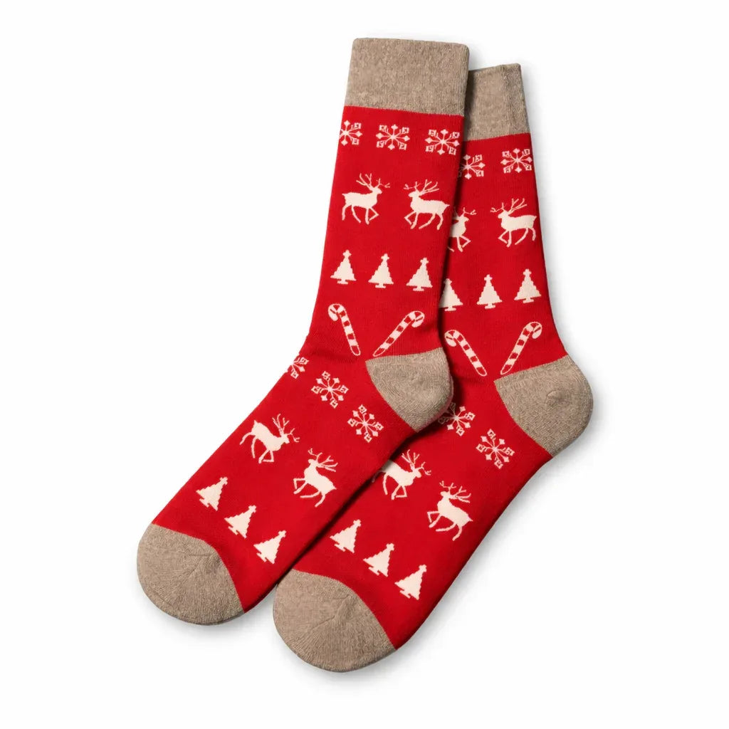 Red Christmas Socks - Sock Bro 