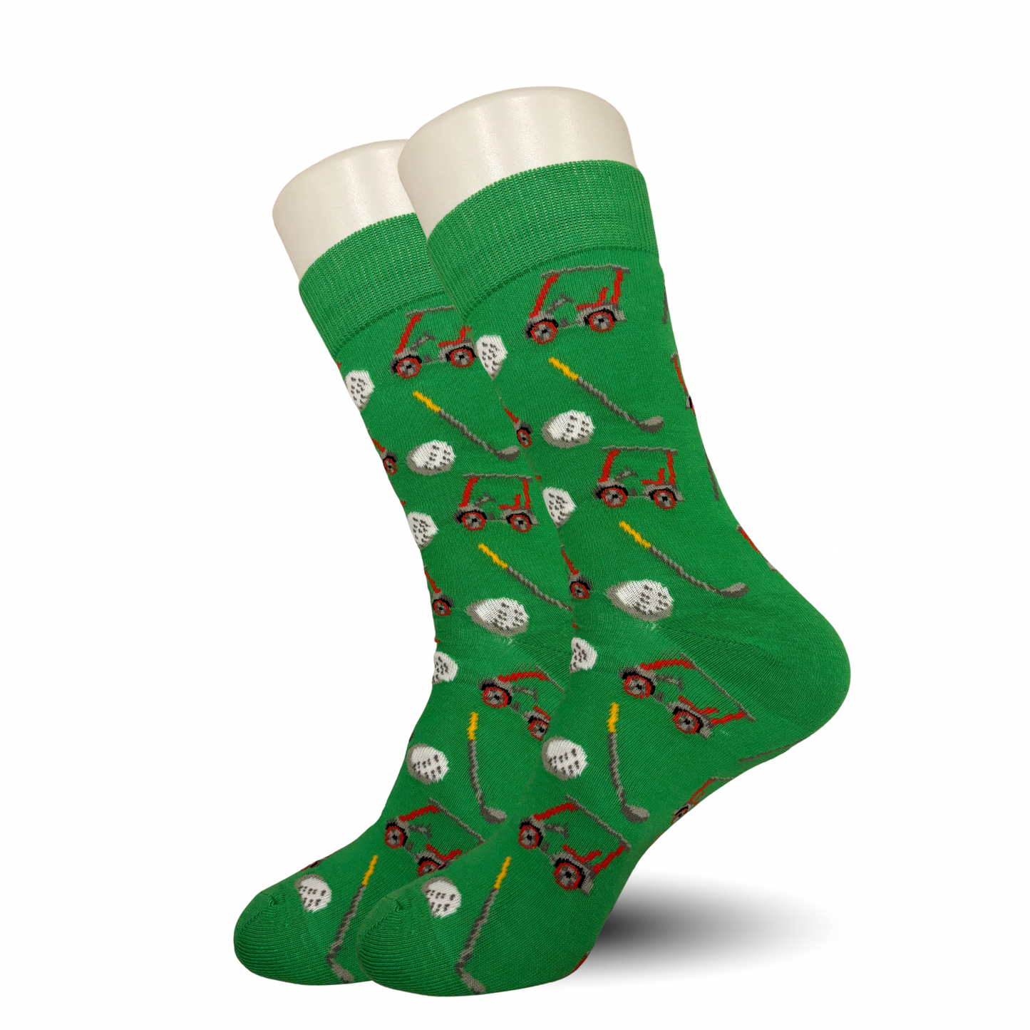 Green Golf Cart Socks