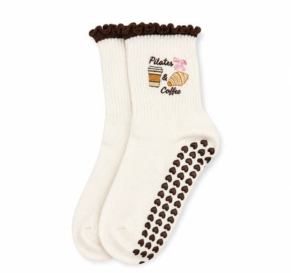Pilates and Coffee Pilates Socks