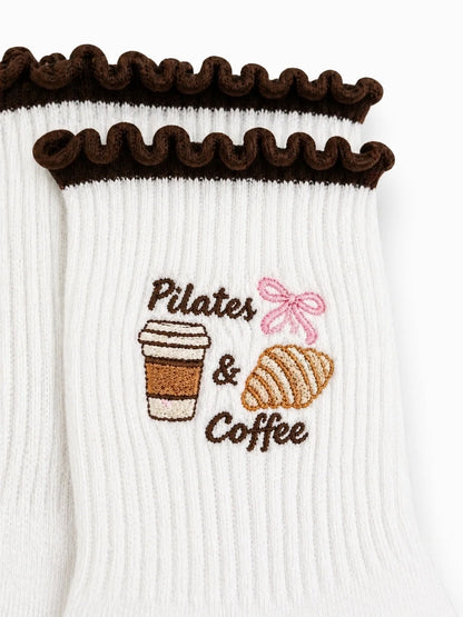 Pilates and Coffee Pilates Socks