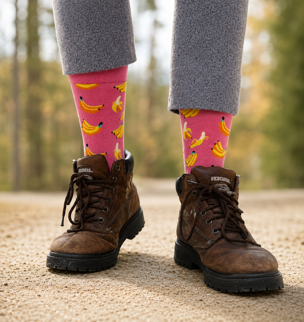 Pink Banana Socks