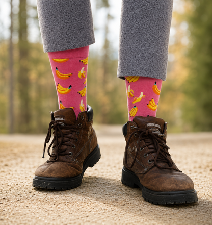 Pink Banana Socks