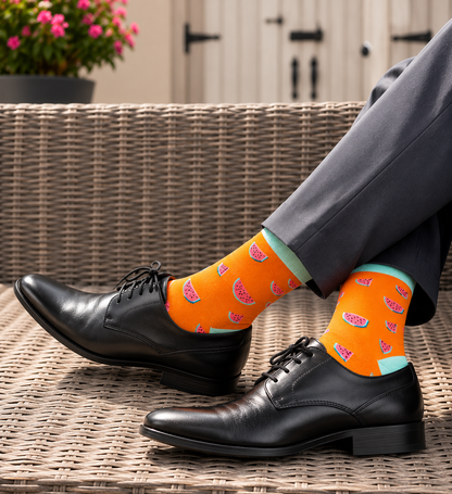Orange Watermelon Socks