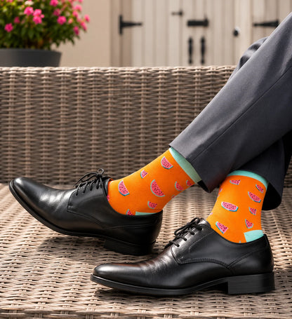 Orange Watermelon Socks