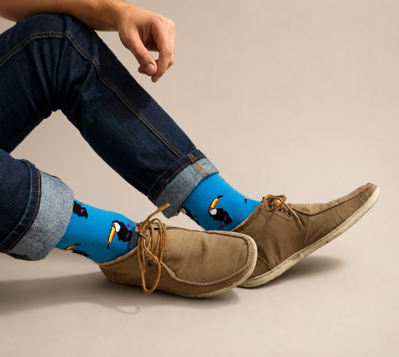 Blue Toucan Socks