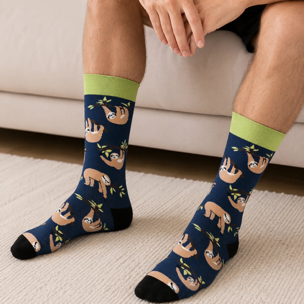 Blue Sloth Socks