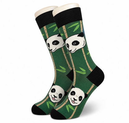 Green Panda Socks