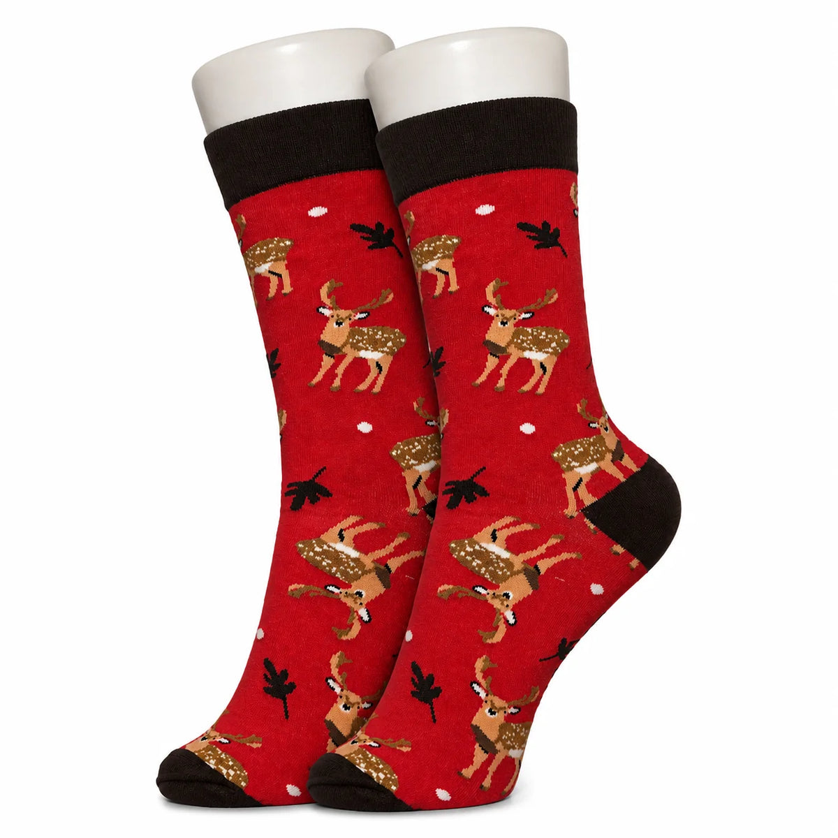 Red Canadian Deer Socks