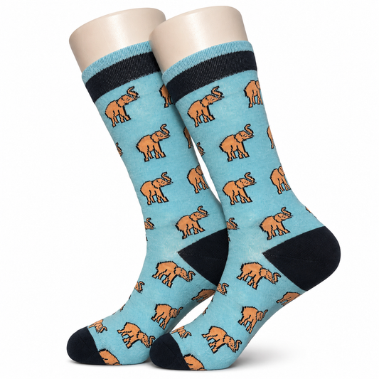 Blue Elephant Socks