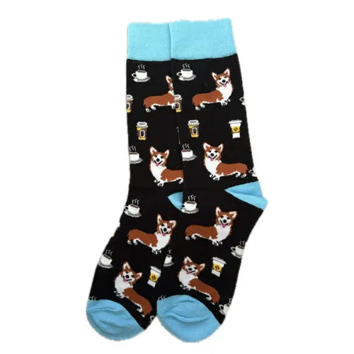 Black Dog and Coffee Socks - Sock Bro 