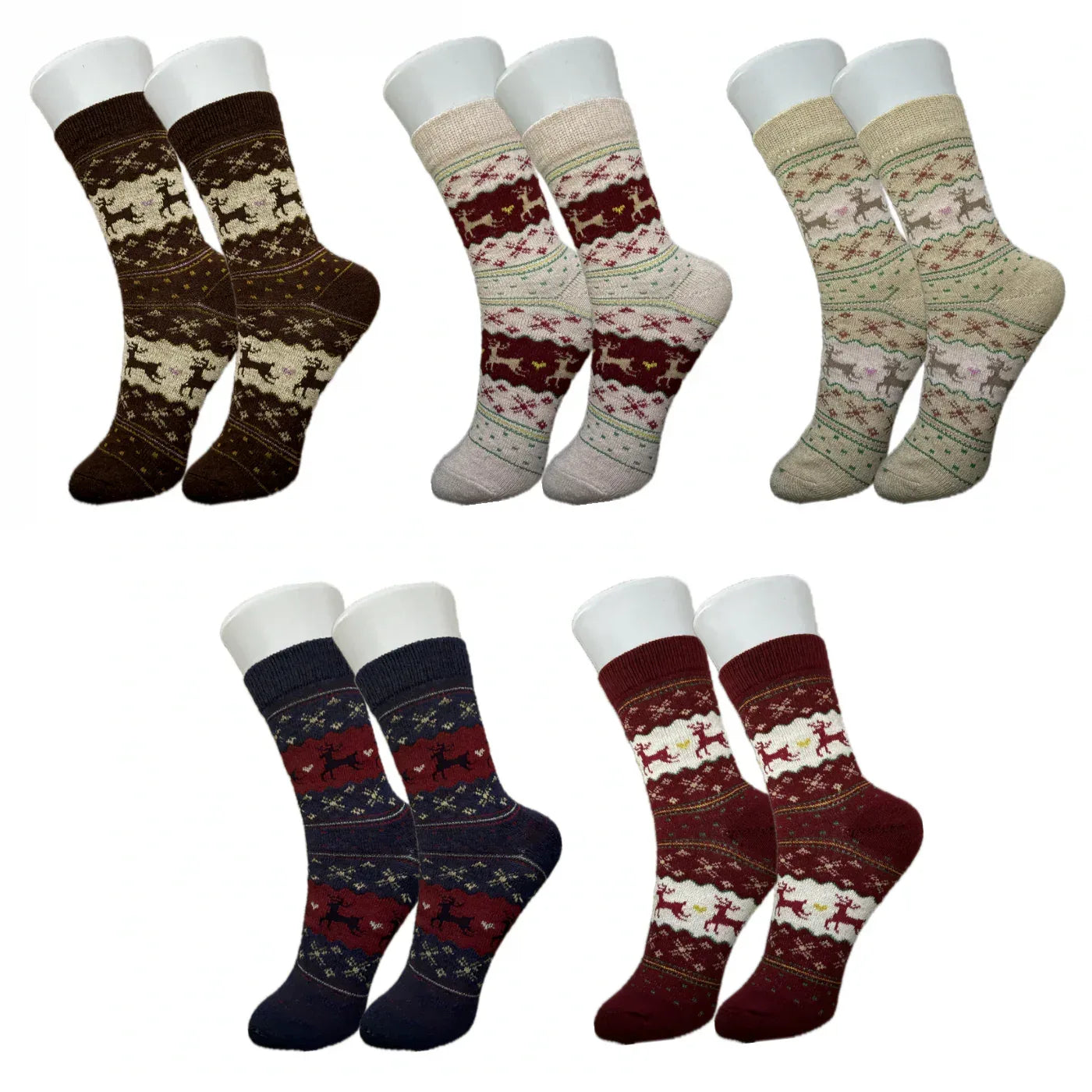 Cozy Christmas Novelty Sock Bundle - 5 Pack