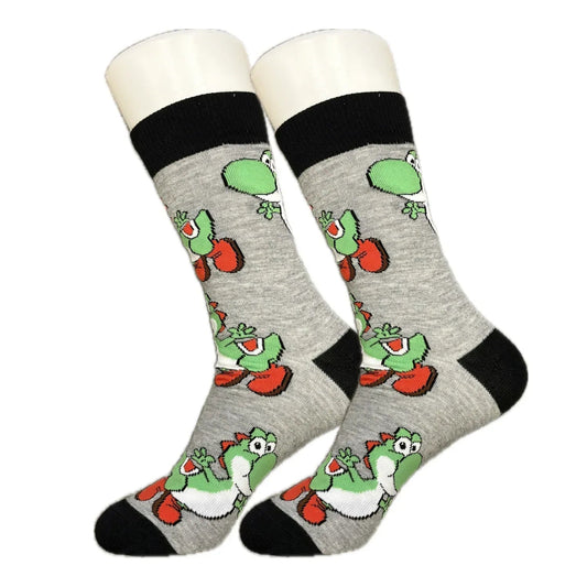 Grey Yoshi Socks - Sock Bro 