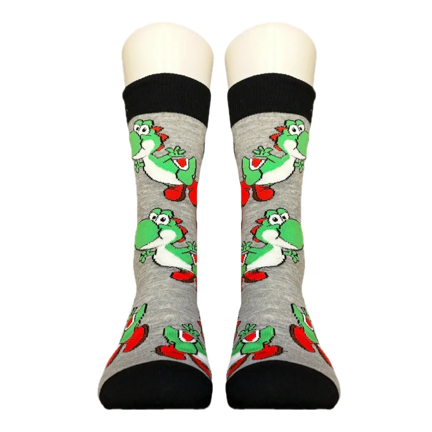 Grey Yoshi Socks - Sock Bro 