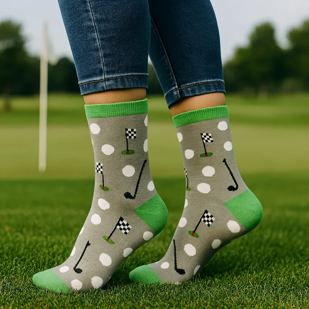 Grey Golf Socks - Sock Bro 